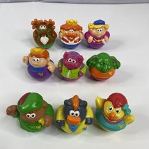 Playskool Weeble Wobbles Lot Of 9 Figures Wobbly Toys 2003-2004 Rudolph &amp; More - £20.79 GBP