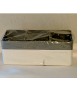 Cosmetic Storage Container Multifunctional 2 Piece Gray White 10&quot; x 4.5&quot; - £5.29 GBP