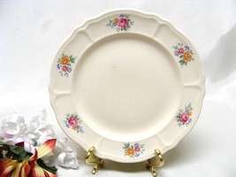 3910 SHIPS FREE Antique Tea Rose Scalloped Bread &amp; Butter Plate - £8.64 GBP