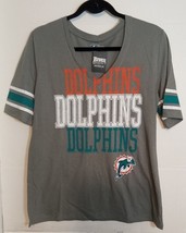 Miami Dolphins V-Neck Women&#39;s Shirt Large - $18.70