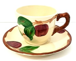 Franciscan Apple Ware Interpace Coffee Cup and Saucer Hand Decorated USA - $10.99