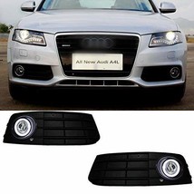 AupTech LED Angel Eyes Fog Light Lamp DRL Exact-Fit Fog Bumper Cover with Projec - £125.68 GBP