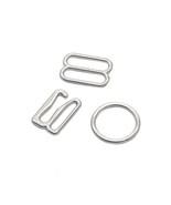 Fujiyuan 5 Sets 12mm 1/2&quot; Metal Bra Strap Adjustment Sliders Hook O Ring... - $111.76 MXN