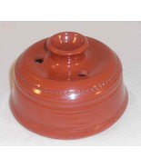 Beautiful 1988 Glazed Redware Inkwell with 3 Quill Storing Holes By Doro... - £50.04 GBP