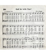 1894 Sheet Music God Be With You Christian Victorian Gospel Hymns 7.75 X 5&quot; - $19.99