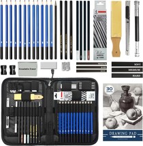 Mybrelar Sketching And Drawing Kit, 41 Pcs Professional, Teens And Adults - £26.21 GBP