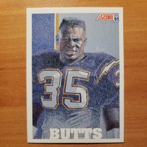 1991 Score #628 Marion Butts - Team MVP - San Diego Chargers - NFL - Fresh Pull - £1.41 GBP