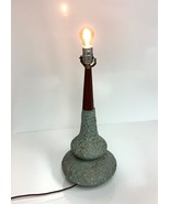 Vtg 50s/60s Plasto Lamp Mid Century Modern Genie Bottle MCM Plaster Wood... - $1,581.75 MXN