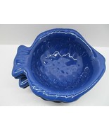 Home Studio Coastal Collection Set Of 4 Blue Fish Shaped  Bowls - £31.06 GBP