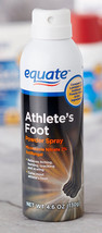 1 Can Athlete&#39;s Foot POWDER spraY Miconazole Nitrate Athletes Antifungal EQUATE - £22.89 GBP