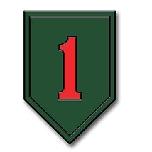 1st Infantry Division Insignia Magnet by Classic Magnets, Collectible Souvenirs  - £3.73 GBP