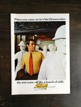 Vintage 1969 Van Heusen Shirts with Kodel Full Page Original Ad 324 - $6.92