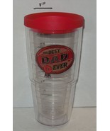 24 oz Tervis Tumbler The Best Dad Ever Brown Red - $297.83 MXN