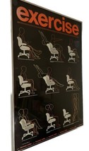 Original Herman Miller Exercise Poster 1979 Nine Office Chair Exercises Framed - £117.44 GBP