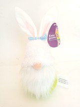 Easter Springtime Gnomes with Bunny Ears Plush 9.5&quot; Lime Green weighted bottom - £10.40 GBP