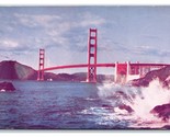 Dorato Gate Ponte San Francisco California Ca Unp Cromo Cartolina C20 - $3.03