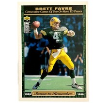 Upper Deck Brett Favre Season To Remember Trading Card 1996 Collectors NFL BGS1 - £11.79 GBP