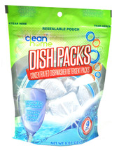 Clean Home Concentrated Dishwasher Detergent Packs - £3.96 GBP