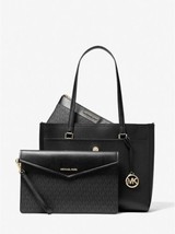 Michael Kors Maisie Large Pebbled Leather 3-in-1 Tote Bag Black - $199.99