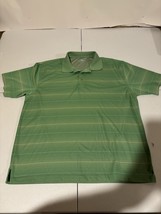 Grand Slam Striped Green Golf Polo Shirt Men’s Size XXL Polyester  - $17.72 CAD
