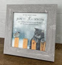 Winter CAT framed Print - Joy in the Snow image 2