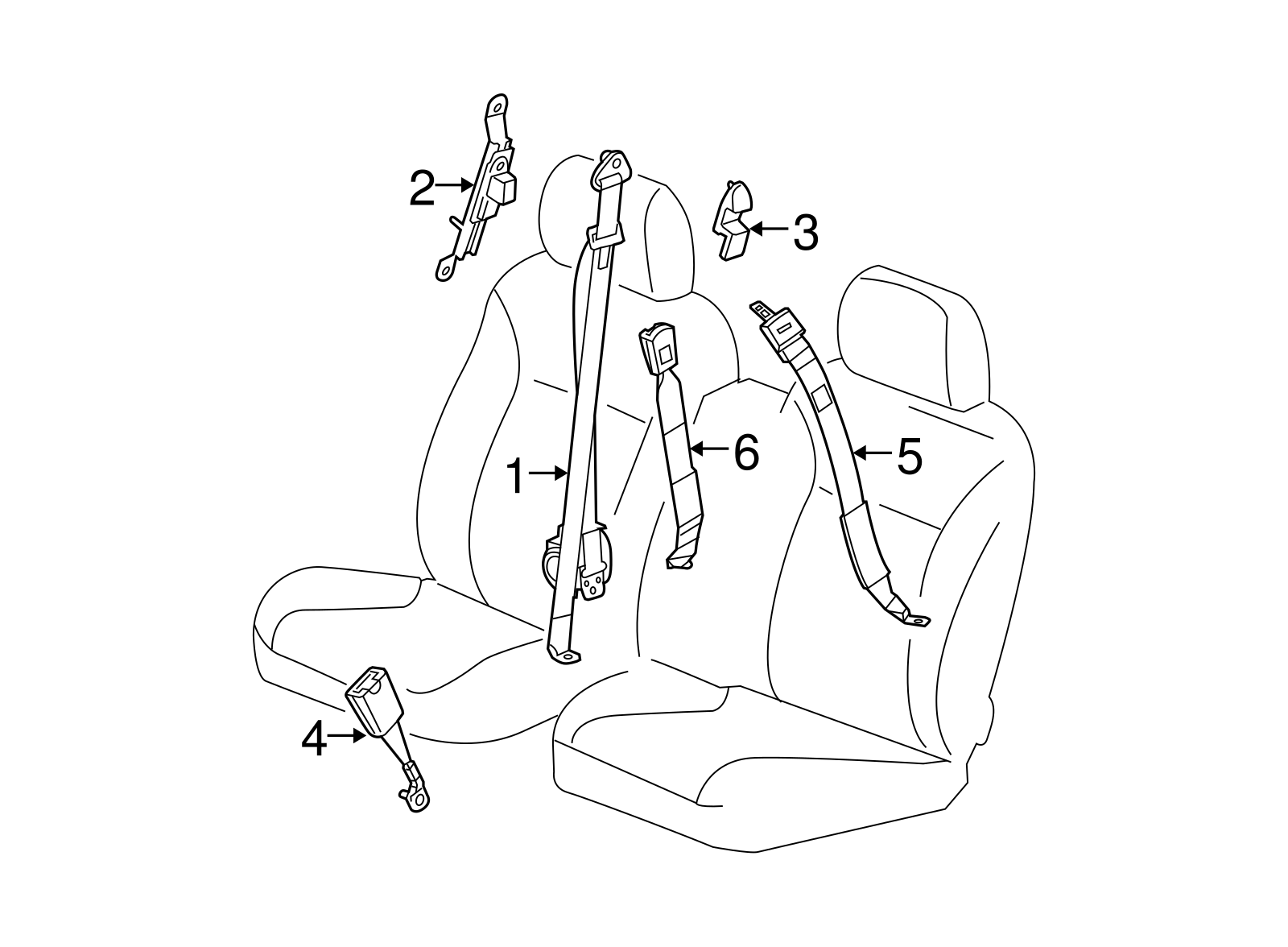 2009-2012 NEW GENUINE OEM GM DRIVER SIDE SEAT BELT W/ RETRACTOR, P/N 19181888 Item image 4