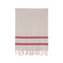 Bello Turkish Beach Towel, Tripolis Linen Red, Handwoven Peshtemal, 39 x... - £54.60 GBP