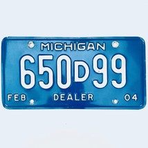 2004 United States Michigan Base Dealer License Plate 650D99 - $225.99 MXN