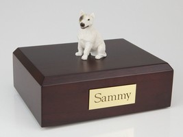 Bull Terrier, White Pet Funeral Cremation Urn Avail in 3 Diff Colors &amp; 4 Sizes - £134.71 GBP+