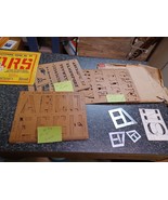 Vtg Stenso Stencils Art Supply Lettering Guides 93 64 12 - $19.79