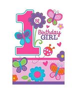 1st Birthday Sweet Girl Party Invitations Save The Date 8 Count New - $6.62 CAD