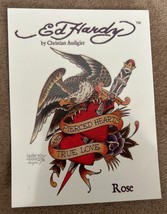 RARE! Ed Hardy &quot;Pierced Hearts True Love&quot; Temporary Tattoo - £9.28 GBP