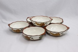 Stangl Sculptured Fruit Lug Soup Bowls 5.5&quot; Set of 6 - £29.27 GBP