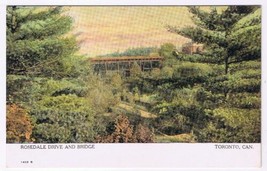 Ontario Postcard Toronto Rosedale Drive &amp; Bridge Warwick Rutter - £3.71 GBP