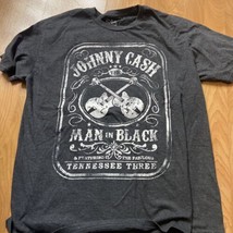 Johnny Cash Shirt Mens Size X-Large Man In Black Tennessee Three Concert Music - £11.90 GBP