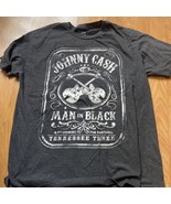 Johnny Cash Shirt Mens Size X-Large Man In Black Tennessee Three Concert... - £11.89 GBP