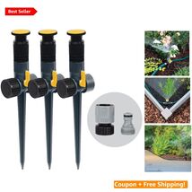 Effortless Garden Care: 3 Multi-Adjustable Spike Sprinklers with QuickCo... - $39.55