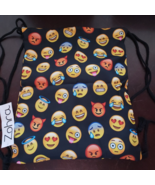 Zohra Emoji Drawstring Backpack Sling Bag School Sports Polyester Brand ... - $13.56 CAD