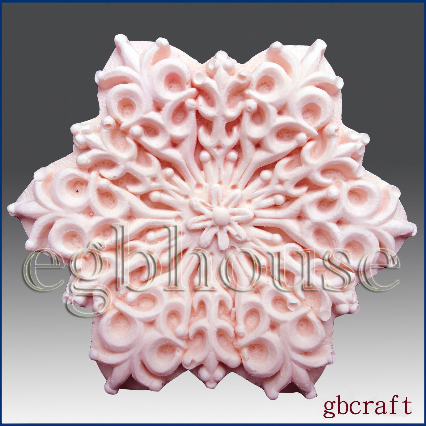Primary image for 2D Silicone Soap Mold - Snowflake no 10- buy from original designer and maker