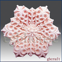 2D Silicone Soap Mold - Snowflake no 10- buy from original designer and maker - $33.66