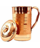 Copper Drinking Water Tumbler Water Pitcher Jug Ayurvedic Health Benefit... - £20.83 GBP+