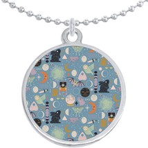 Moon Madness Round Pendant Necklace Beautiful Fashion Jewelry - £8.47 GBP