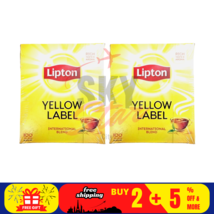 Lipton Yellow Label 100 Tea Bags (Pack of 2, Total 200 Tea Bags) Free Shipping - £23.53 GBP