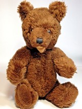Dakin Grizzly Bear RARE Plush Jointed Chocolate Brown Stuffed Animal 12&quot; Toy - £77.13 GBP