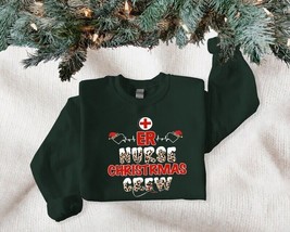 ER Nurse Christmas Crew Sweatshirt, Nursing School Sweatshirt, Nurse Chr... - £18.68 GBP