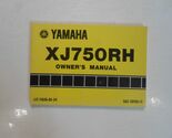 Manuel Du Propriétaire Yamaha XJ750RH 1981 LIVRE OEM D'Usine 81 CONCESSI... - $21.94