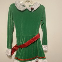 Women&#39;s  Green Santa Helper Tutu SS Christmas Dress Size 10-12 - £9.17 GBP