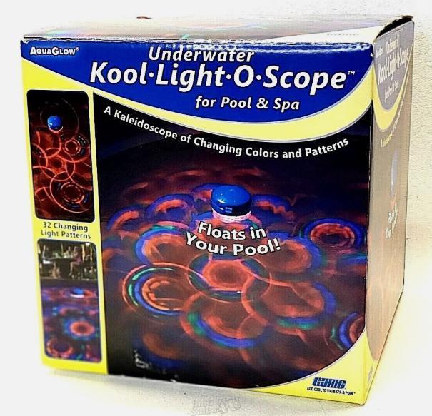 Aqua Glow Underwater Kool Light-O-Scope Pool Spa Light Spinning LED  - $33.24