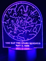 Custom Star Map by Date, Night Light, Anniversary / Wedding / House Gift - £31.46 GBP
