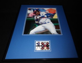Sammy Sosa 16x20 Framed Game Used Bat, Jersey &amp; Photo Display Cubs UDA - $79.19